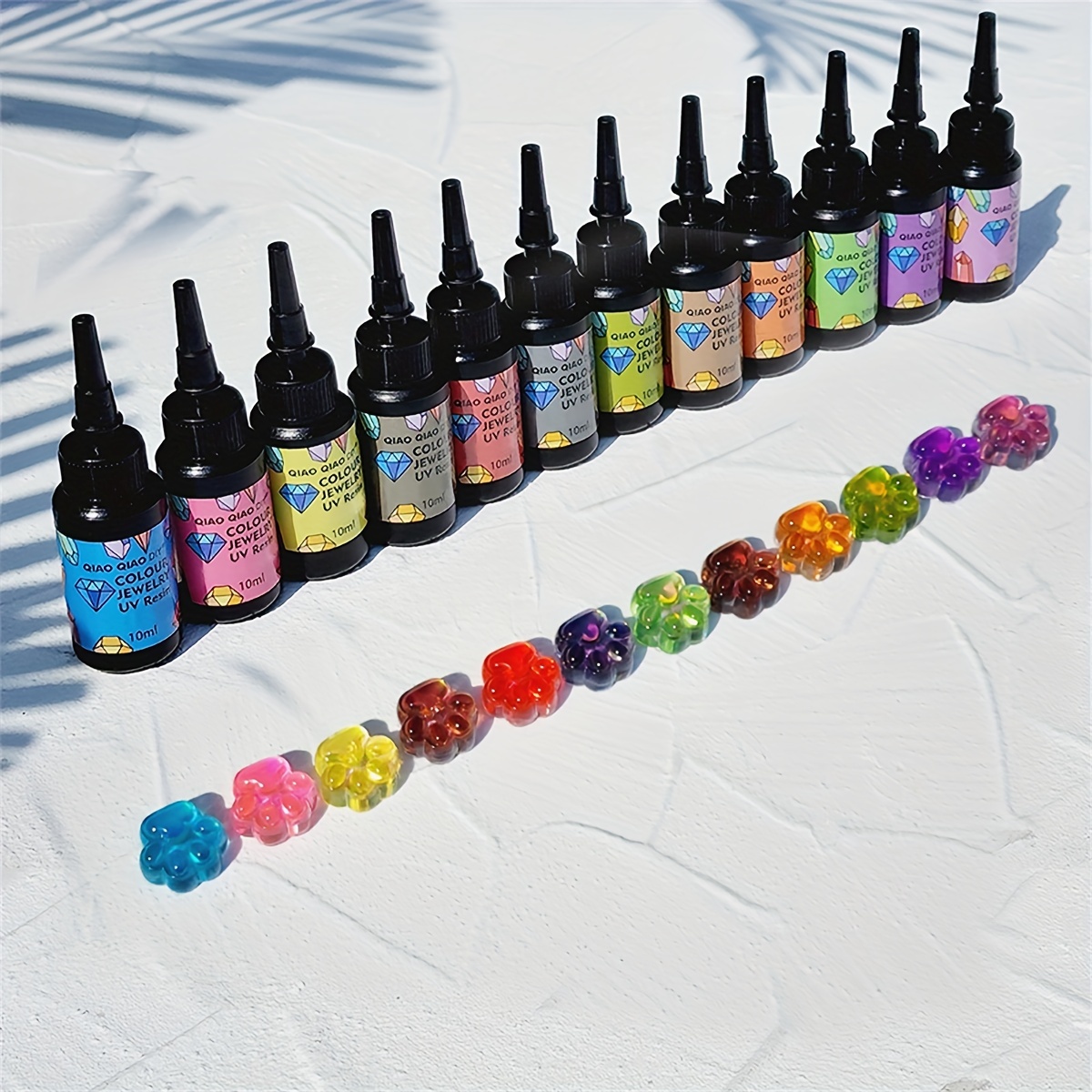 10ml Colorful UV Resin Glue Ultraviolet Curing Quick Drying Epoxy