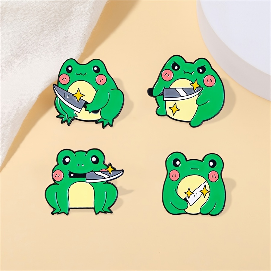 Cute Little Frog Brooch Anime Pin Creative Western Cowboy - Temu