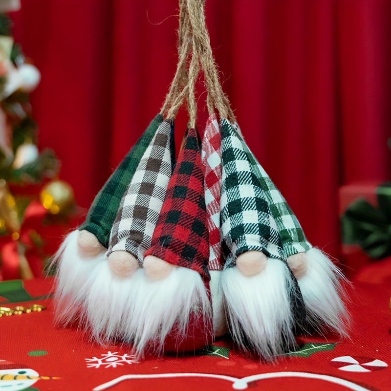 Christmas Ornaments Christmas Tree Hanging Gnomes Christmas Decorations  Gnomes Swedish Handmade Plush Gnomes 