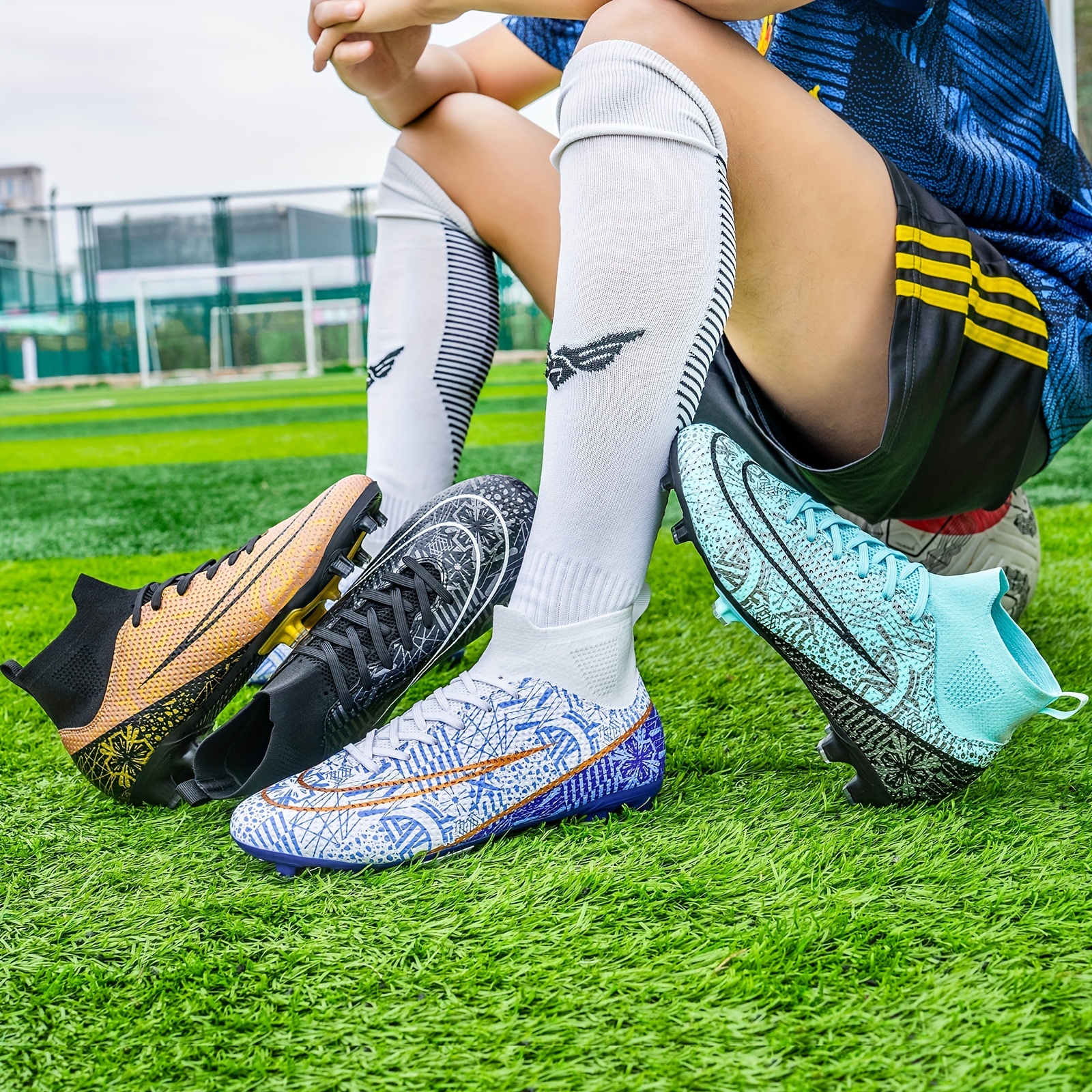 Chaussures De Soccer AG À Crampons Pour Enfants Et - Temu Canada