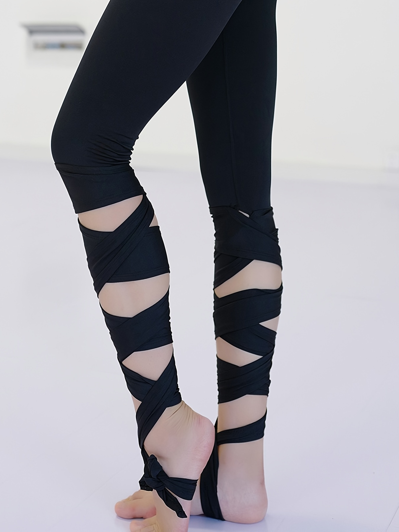 Black Cross tights by BALLERINA brand
