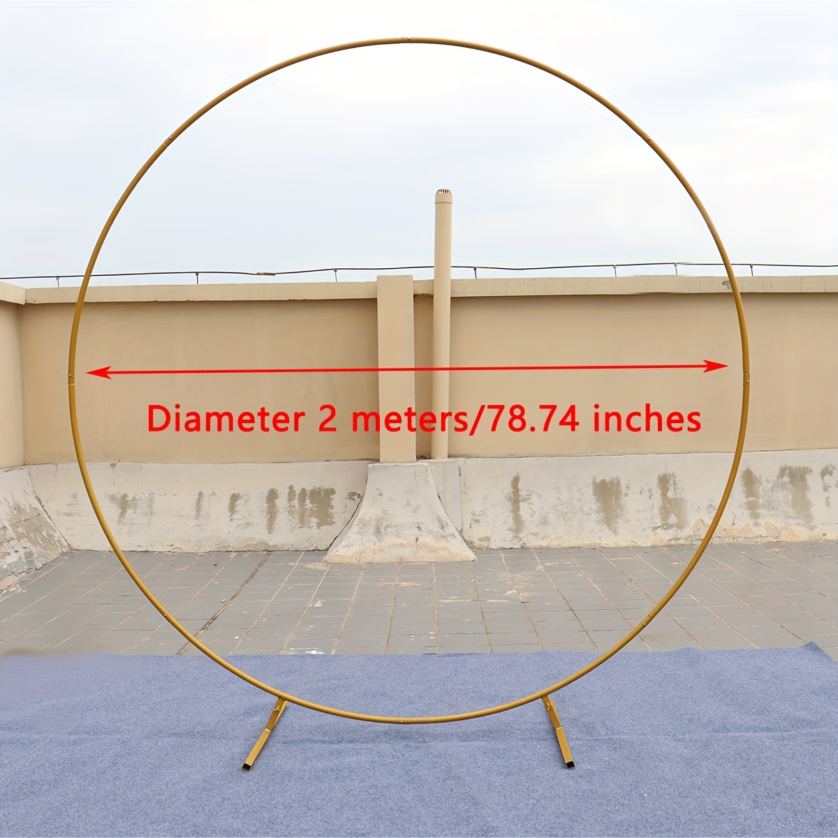 Wedding Arch 2m 6.6ft Diameter Floral Arch Balloon Arch Party Decoration Festival Supplies