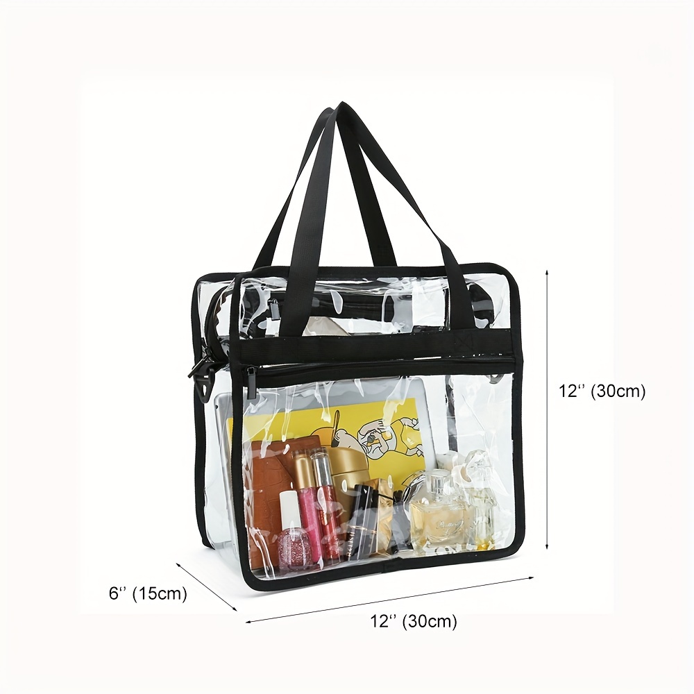 Stadium Approved Clear Plastic Tote Bags with Handles