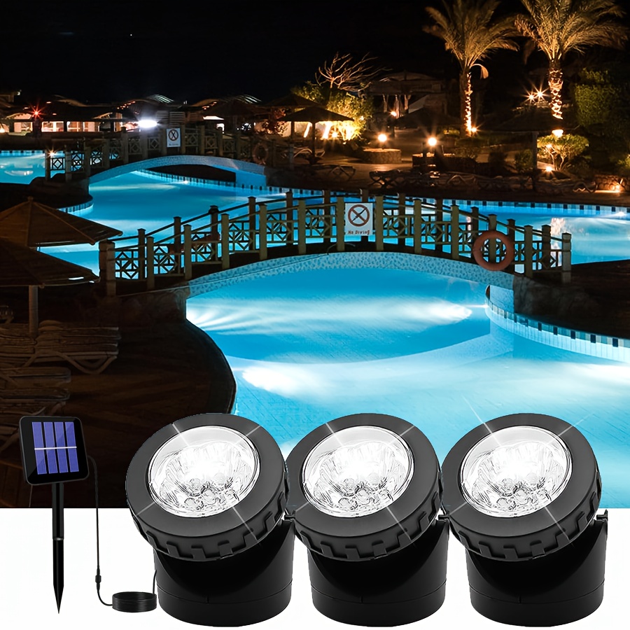 Solar Spot Lights Outdoor LED Waterproof Pond Light Solar Spotlight