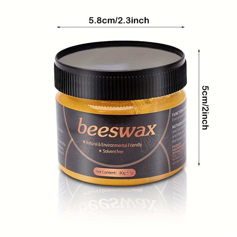 2.8oz Wood Seasoning Beewax, Multipurpose Natural Wood Wax Traditional  Beeswax Polish Liquid 