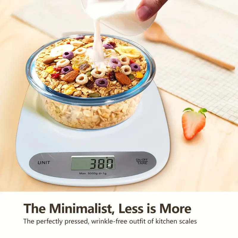 Digital Kitchen Food Scale - Lcd Display Weight In Grams