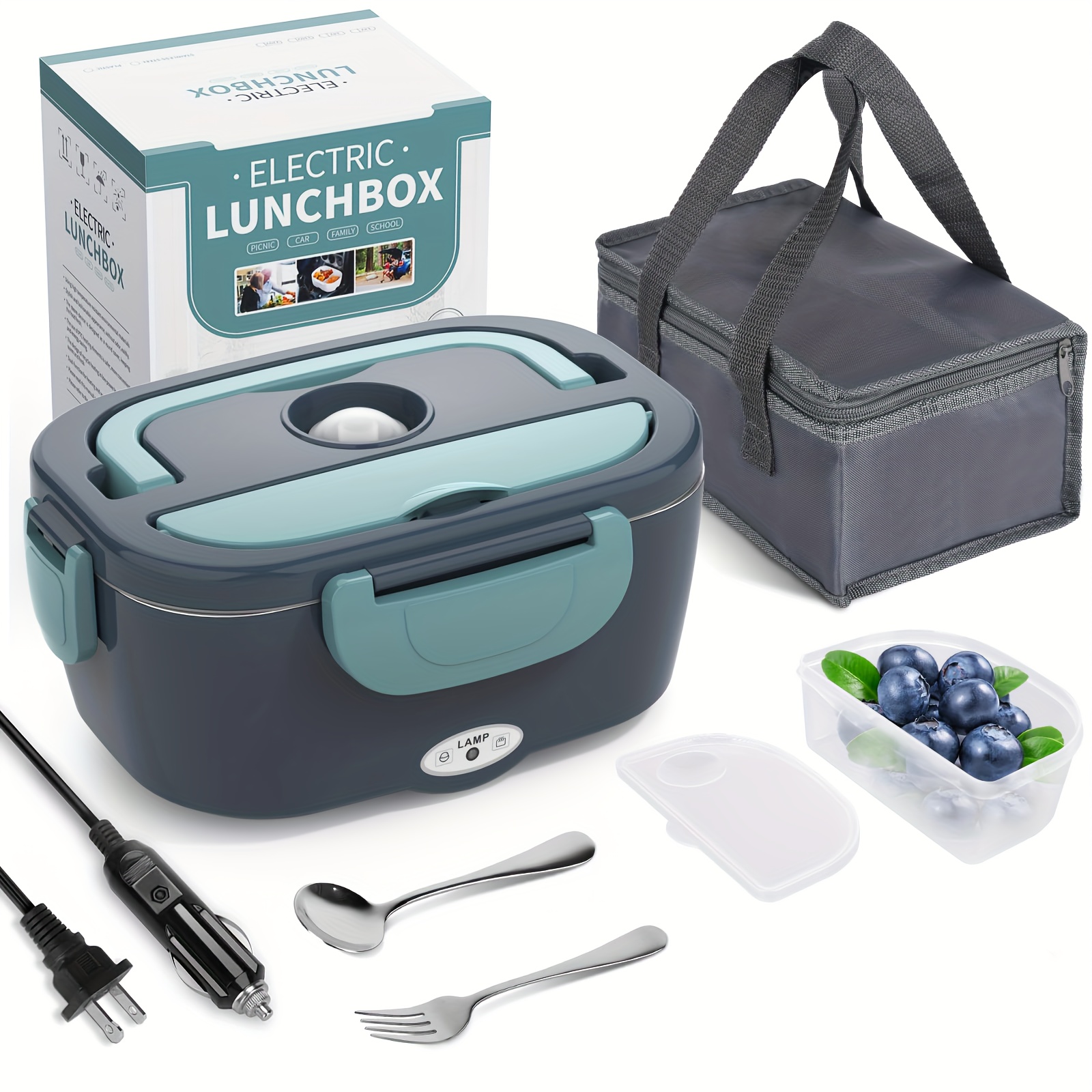 Electric Lunch Box Food Heater Upgraded 2 Compartments - Temu