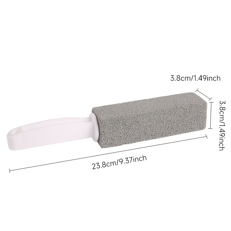 2pcs Pumice Stone Cleaning Brush With Handle, Bathroom Toilet