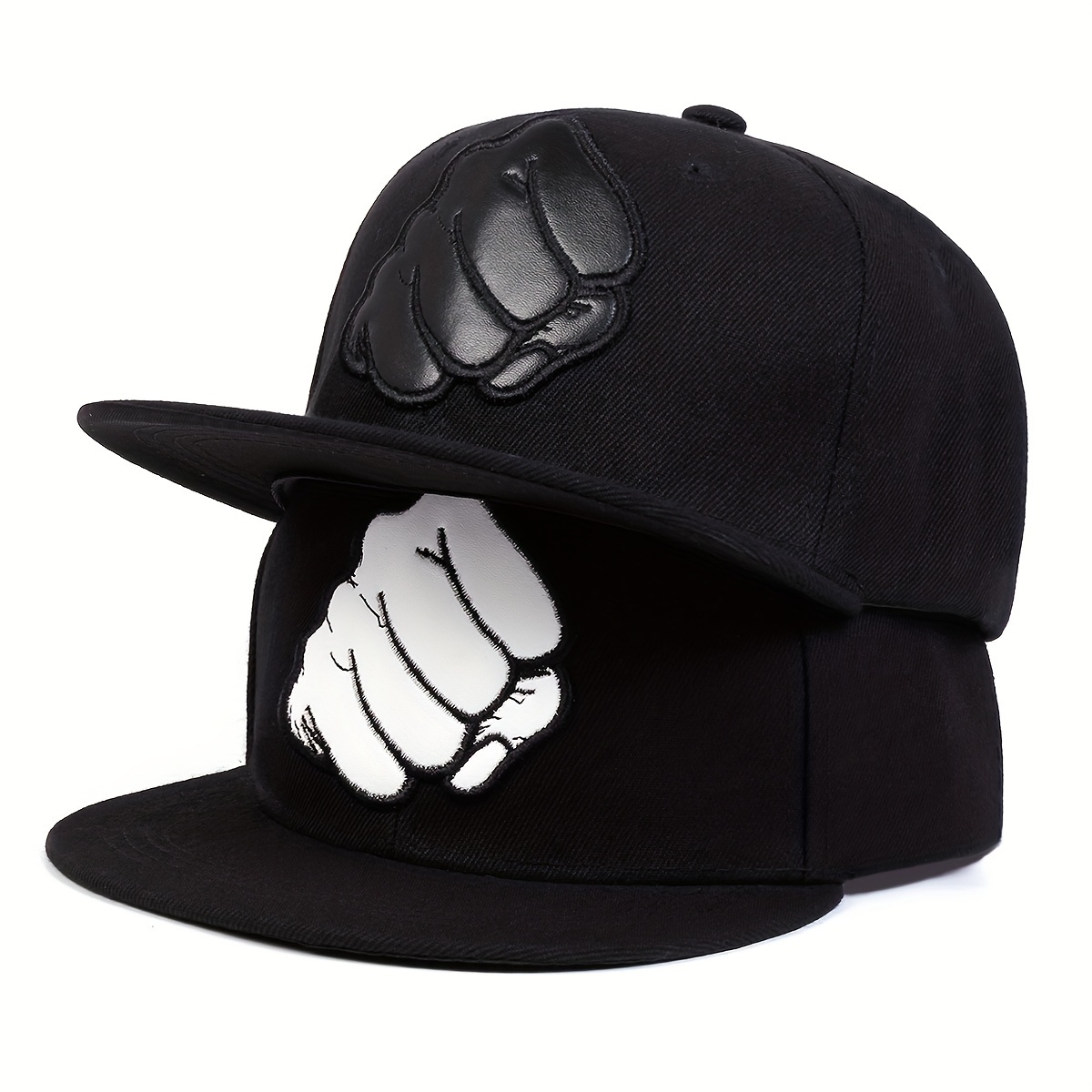 

1pc Casquette De Baseball À Poing Patché, Chapeau De Soleil Extérieur, Casquette À Visière Plate, Chapeau Décontracté Réglable Pour Les Vacances En Bord De Mer