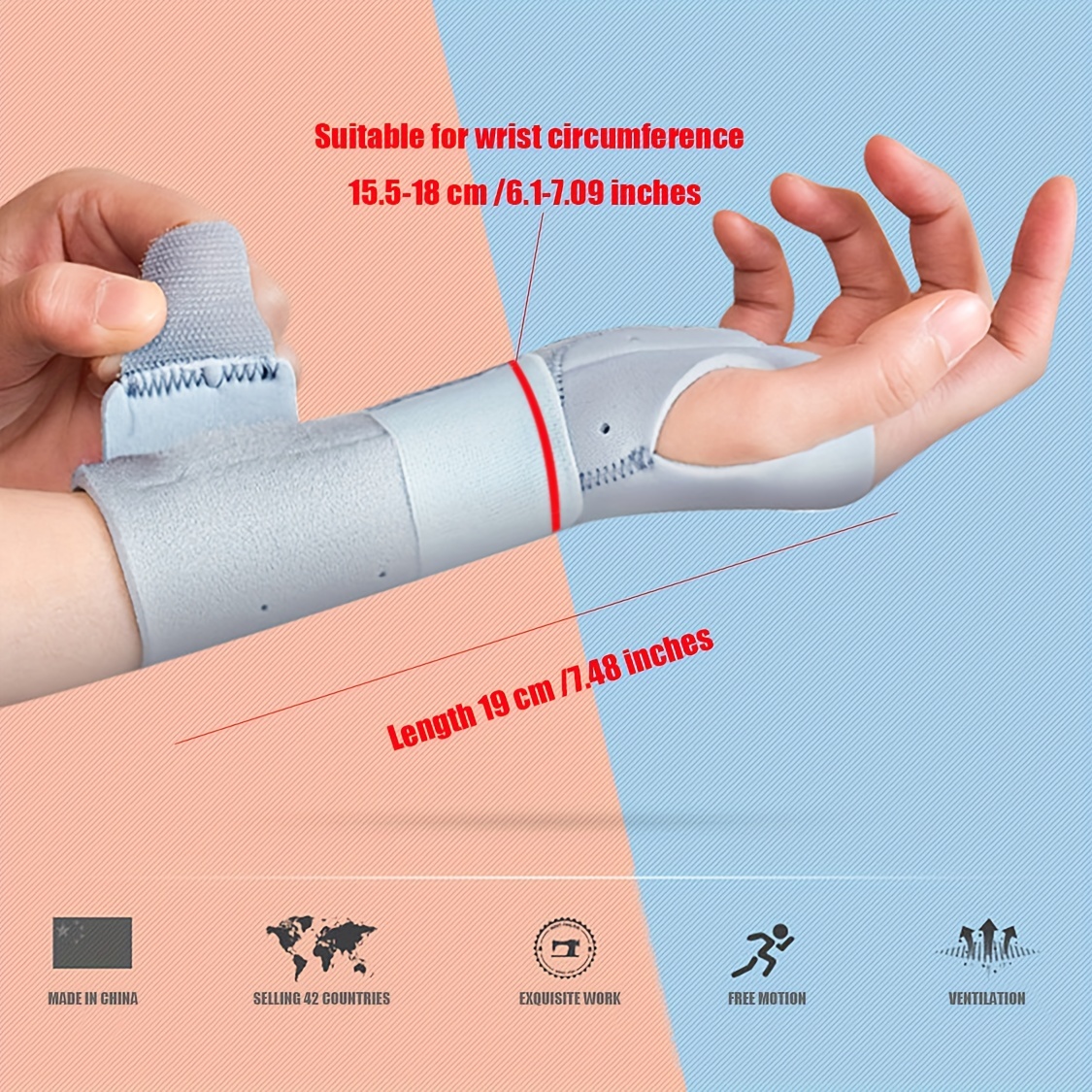 1pc Adjustable Finger Protector,built-in aluminum plate supporting