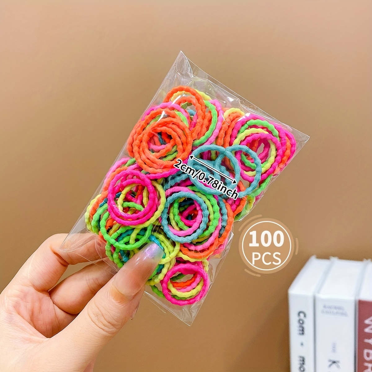 1 Paquete 200 Gomas Pelo Pequeñas Alta Elasticidad Color - Temu