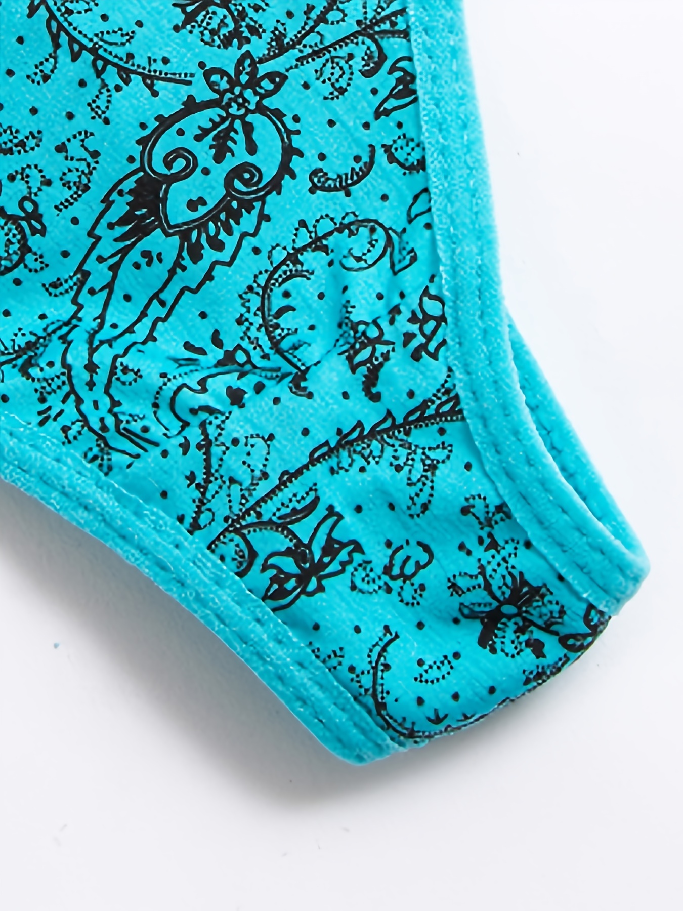 Women T-back Lingerie Hollow Pattern Lace Panties Elastic Soft
