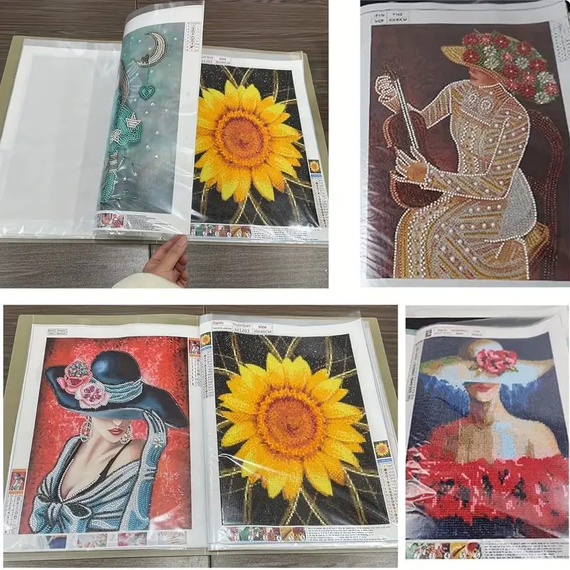 Diamond Painting Storage Book Art Portfolio Presentations - Temu