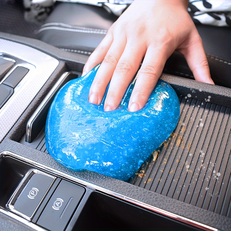 1pc Car Cleaning Gel, Magic Clean Gel, Car Interior Dust And Mud Cleaning  Slime, Reusable General Gel Car Boat Air Outlet Cleaner!