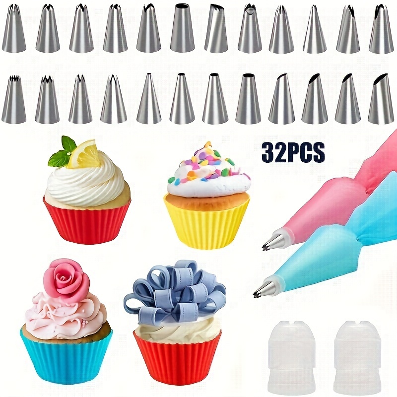 1set, 100pcs Disposable Pastry Bags, Piping Bags 30cm, Icing Bags With  Nozzles, Anti-burst And Anti-slip Thick Cake Decorating Bags, For  Cookies/cakes Decoration Supplies