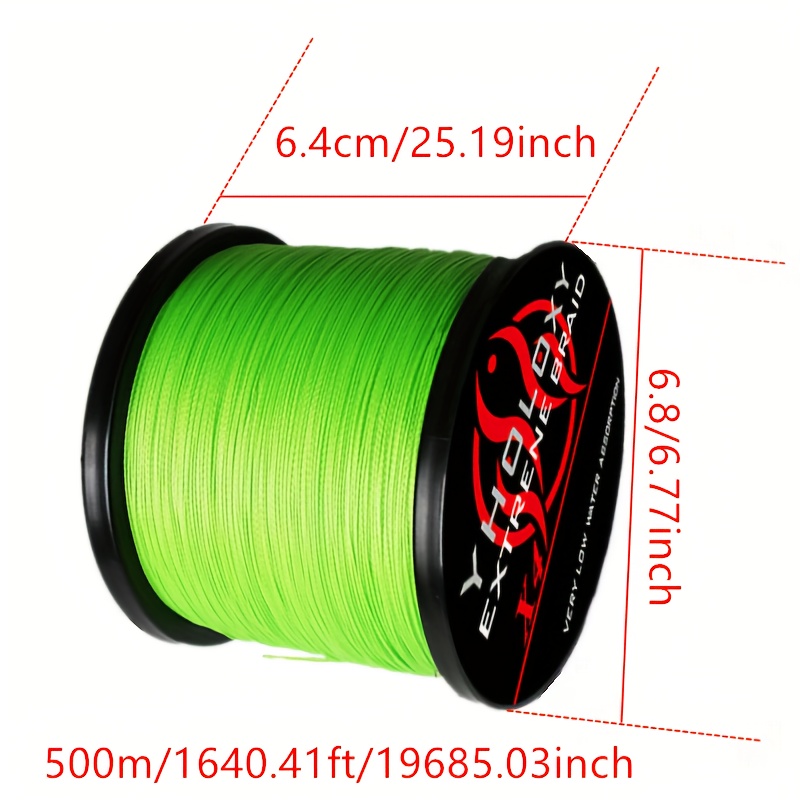 546yds 4 braided Pe Fishing Line Durable Abrasion resistant - Temu