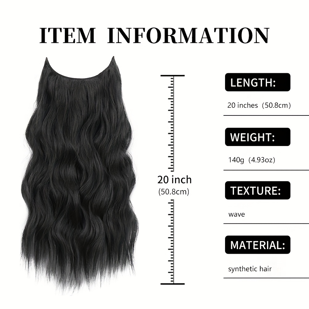 Extensions Invisible Wire Hair Extensions - Temu