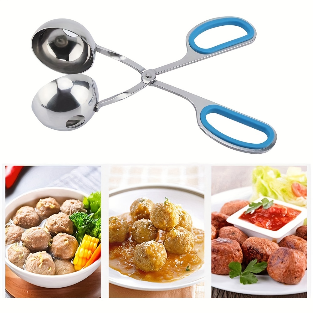 Meat Ball Maker Scoop Stainless Steel Cake Pop Rice Ball Mold Kitchen Tool  Tongs