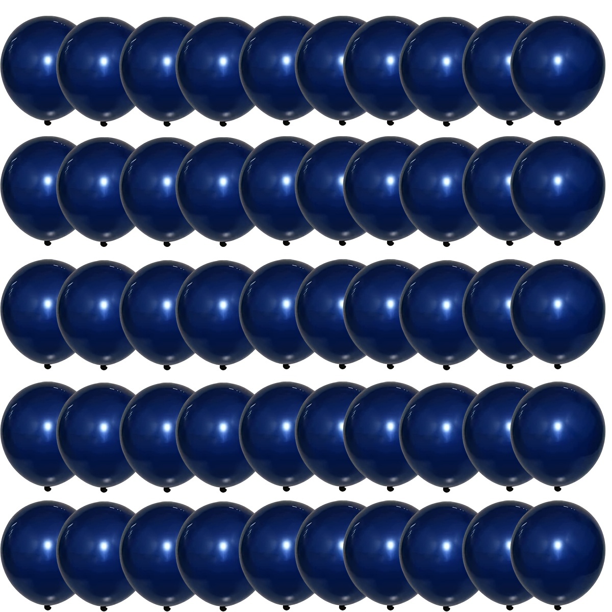Globos azules para fiesta, 100 globos de helio de 12 pulgadas de color azul  metálico cromado para decoración de fiestas de cumpleaños y decoración de