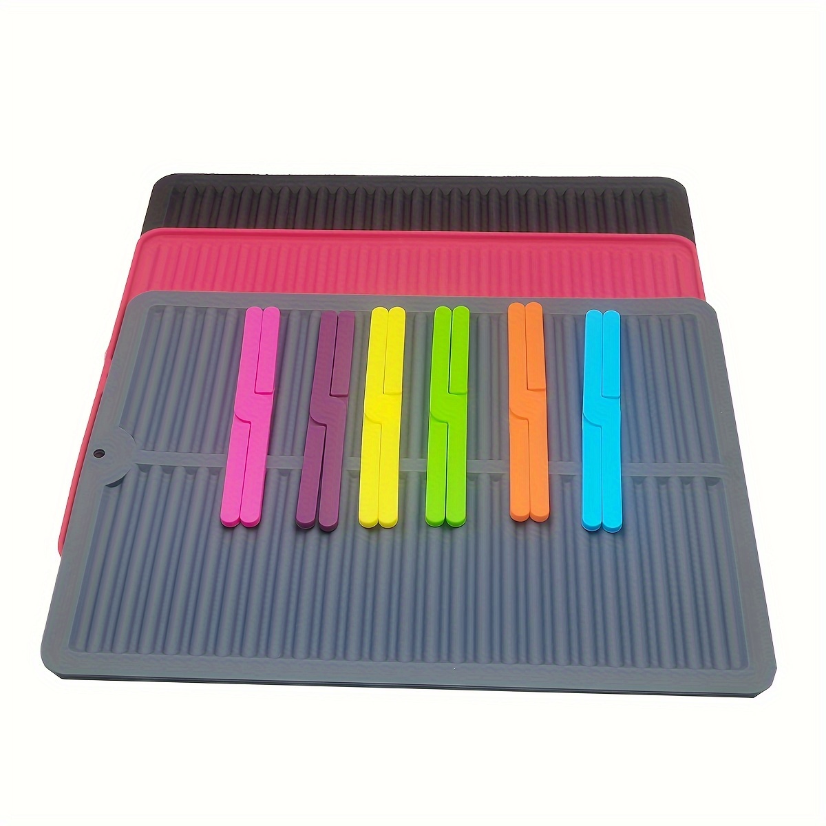 Dish Drying Mat Dish Rack - Silicone Dish Mat with Water Repellent