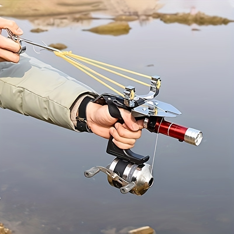 Cast Long Distances Fishing Slingshot Bait Thrower Dispenser - Temu