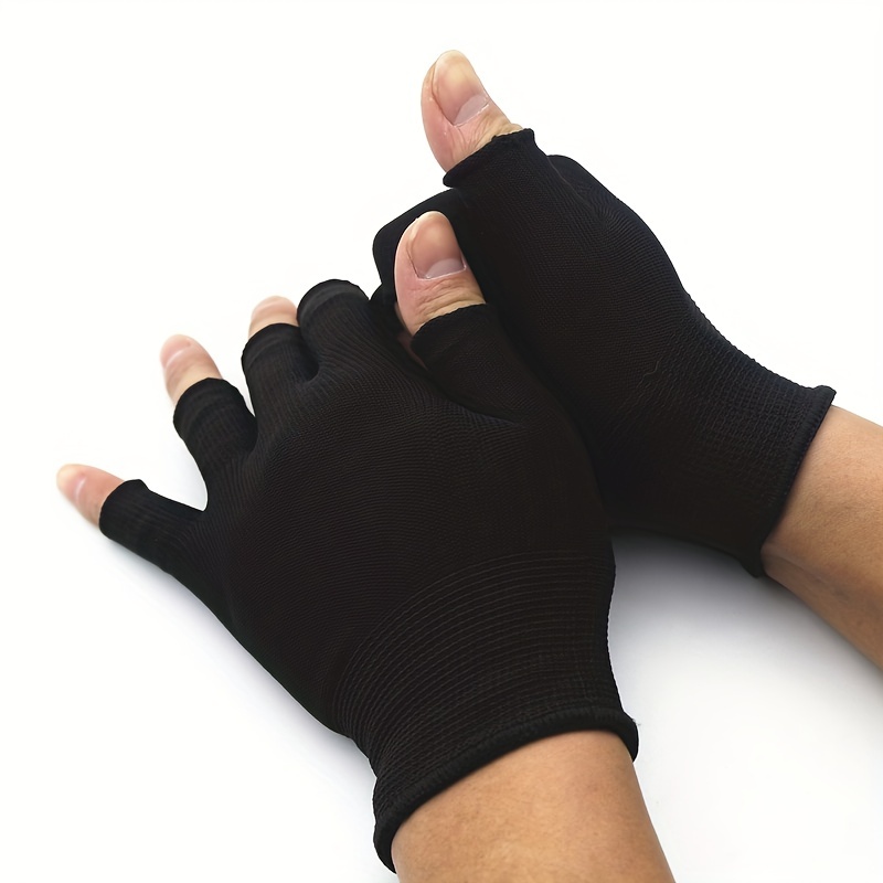 Durable Fingerless Fishing Gloves Women Men Protect Hands - Temu