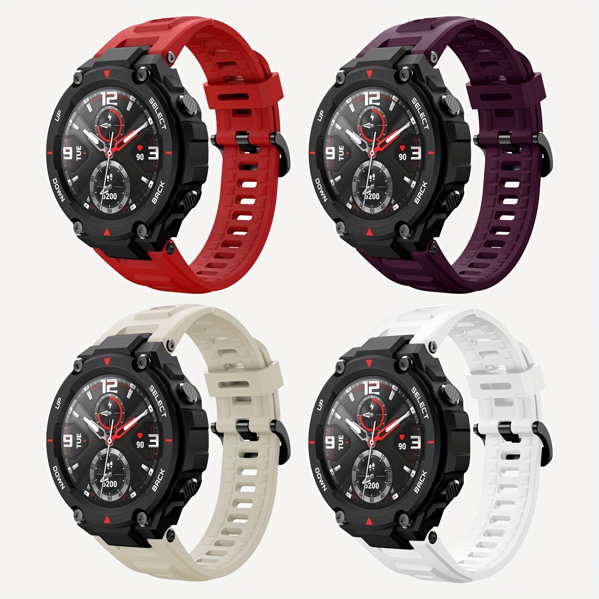 Soft Silicone Strap For Huami Amazfit T-Rex 2 Smart Watch Band Replaceable  Sport Belt For Xiaomi Amazfit TRex T Rex 2 Pro Correa - AliExpress