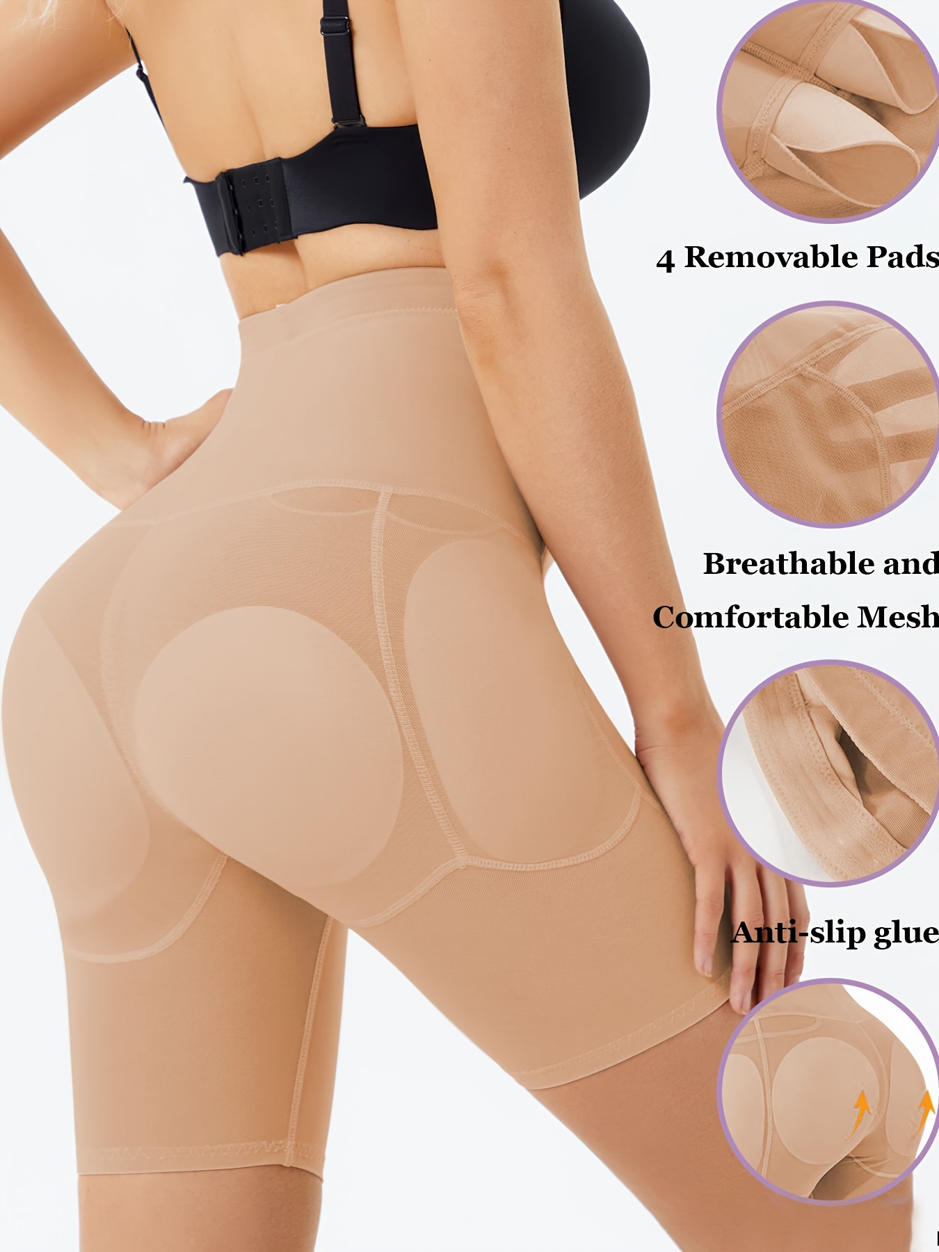 Seamless Butt Lifting Panty Cami Shapewear Slimming Tummy - Temu