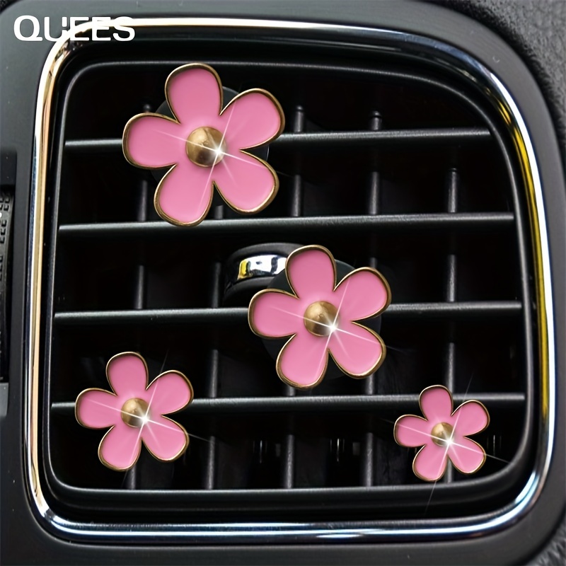 Quees 4 Stück Auto Auspuff Chrysanthemen Dekoration Clip - Temu