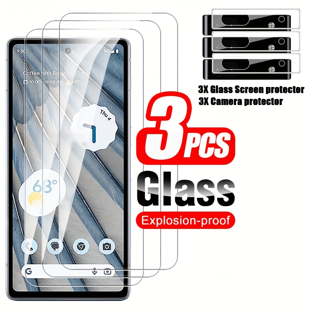 Cristal Templado Cámara Google Pixel 8 Pro, Dureza 9H Protección Total -  Transparente - Spain