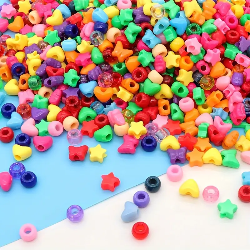 Multi colored Plastic Craft Perforated Beads Bulk - Temu