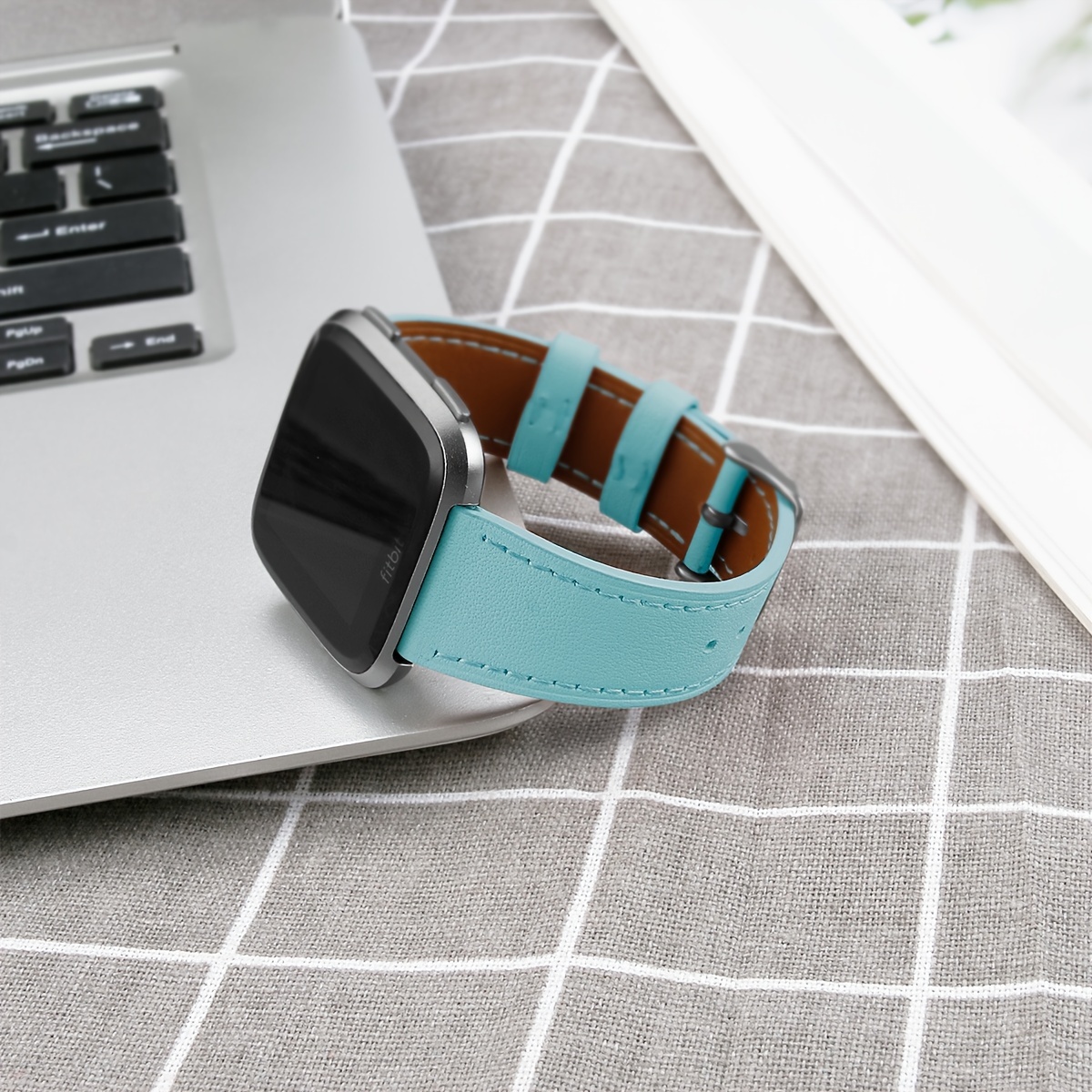 Correa De Reloj De Piel Para Smart Watch Fitbit Versa 2