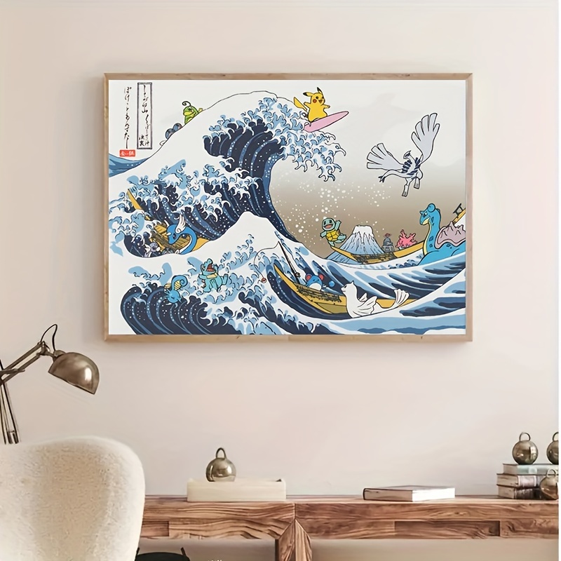  Papel pintado mural de pared de estilo japonés, sin regalos,  autoadhesivo, extraíble, despegar y pegar, para decoración de pared del  hogar, manualidades, calcomanía para pared para sala de estar : Herramientas