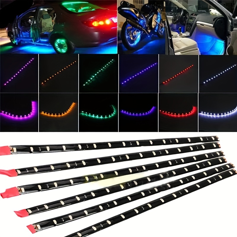 4in1 Neon Led Streifen Auto Boden Underglow Light App 12V RGB