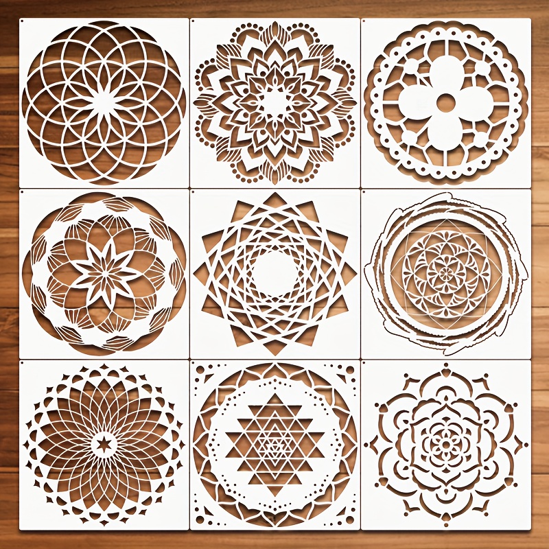 Stencils Painting Stencil Circle Templates Drawing Template Wall
