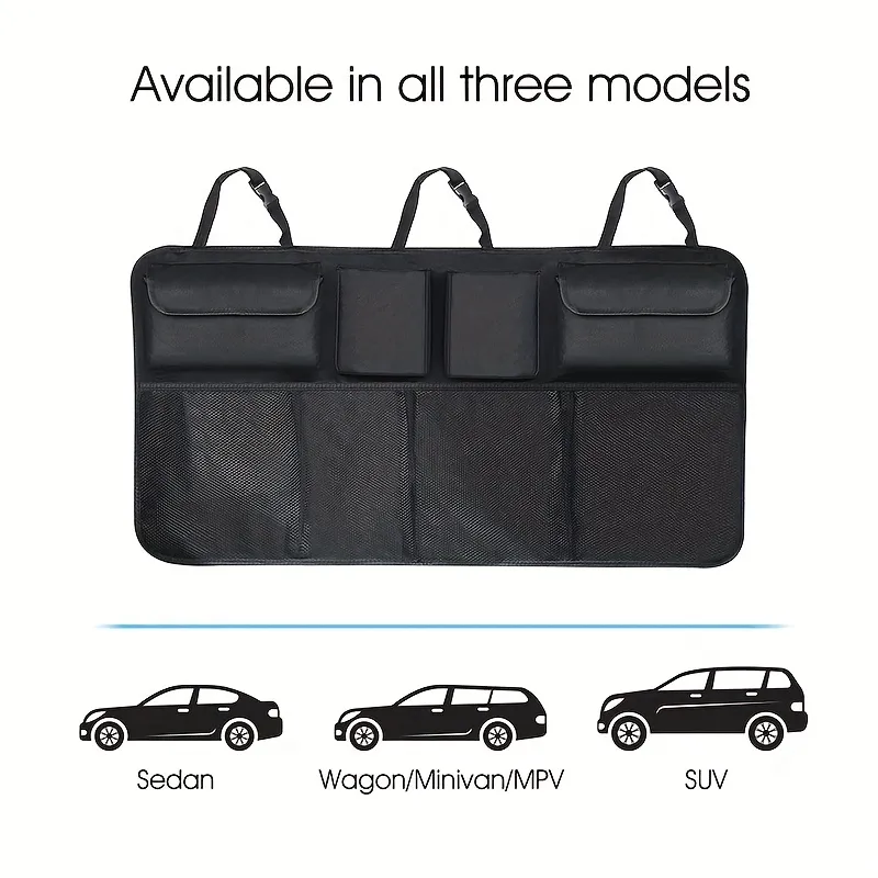 Car Trunk Storage Bag, Car Seat Rear Storage Bag, Large Capacity