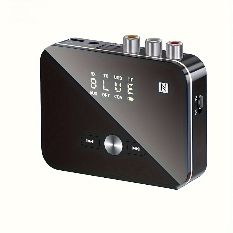 Moyic Bluetooth 5,0 receptor transmisor FM estéreo 3,5mm Jack RCA óptico  inalámbrico manos libres llamada Bluetooth Audio adaptador TV Cables de  audio/vídeo