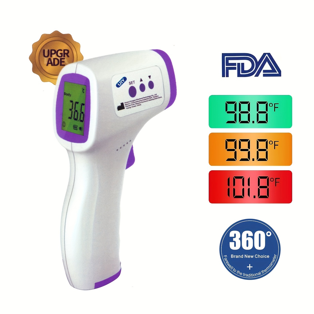 Digital Forehead Infrared Thermometer Non-Contact Temperature Gun