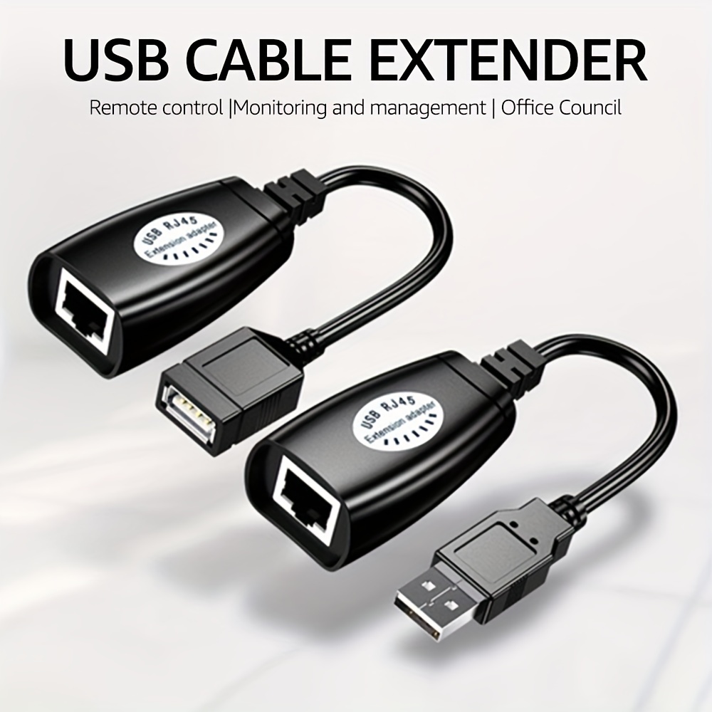 USB UTP Extender Extension Over Single RJ45 Ethernet CAT5e Cable Up to 50M  150FT