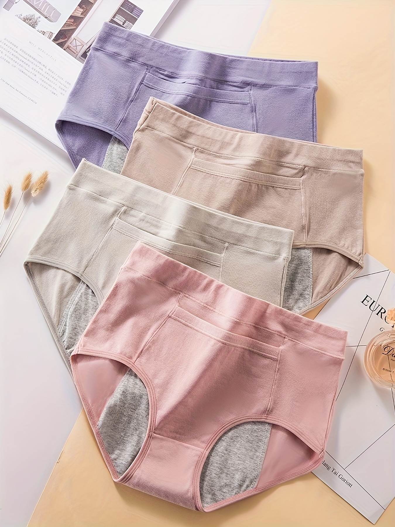 Women's Hipster Period Underwear Breathable Postpartum - Temu Canada