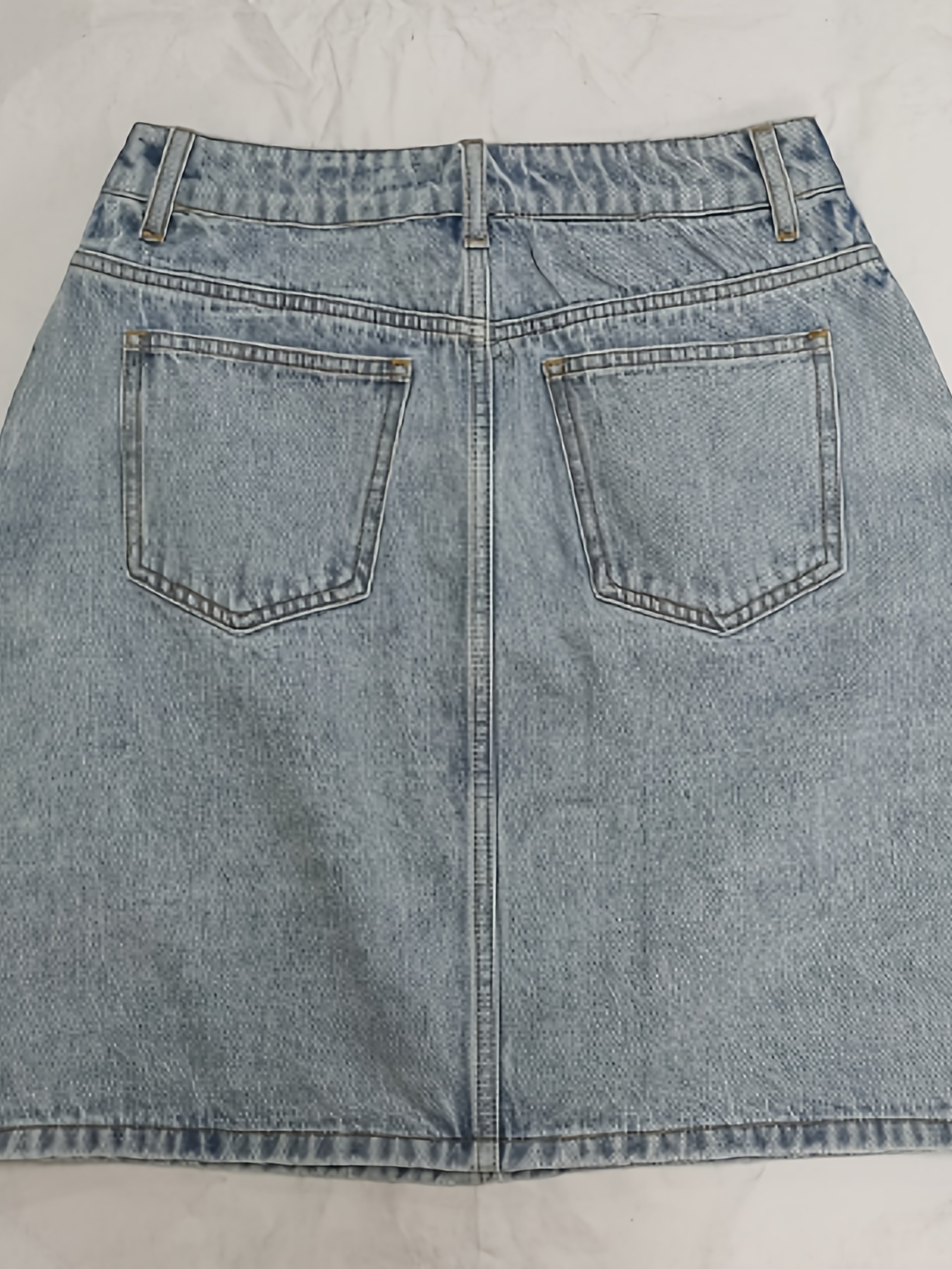 Women's Casual Jeans, Plus Size Faux Fleece Lined Medium Stretch Slash  Pocket Washed Blue Flare Leg Denim Pants For Winter