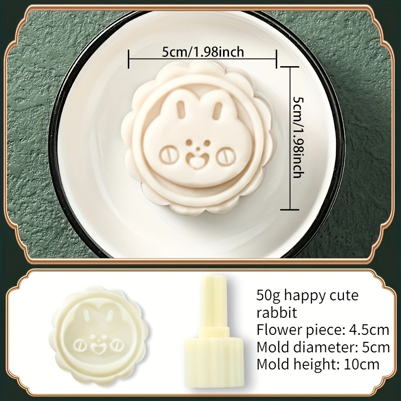 Mooncake Mold, Hand-pressure Mooncake Molds For Mid-autumn Diy Pastry Tool  Reusable Rabbit Dance Shape Moon Cake Mould - Temu Germany