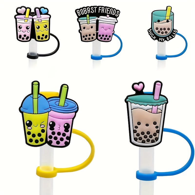 Silicone Straw Covers Cute Silicone Straw Covers In - Temu