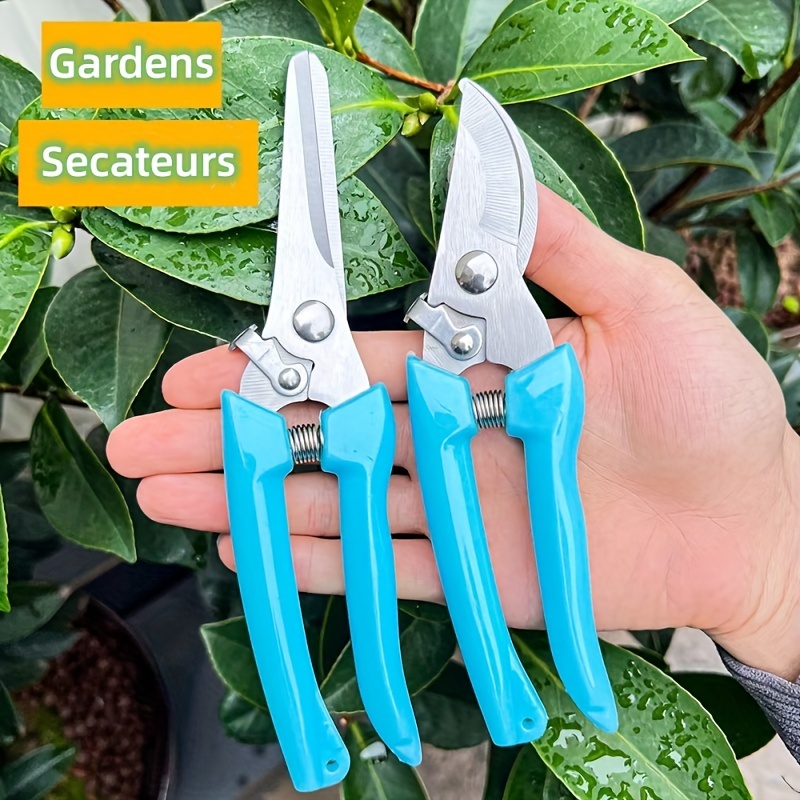 Garden Pruning Shears Stainless Steel Blades Handheld - Temu