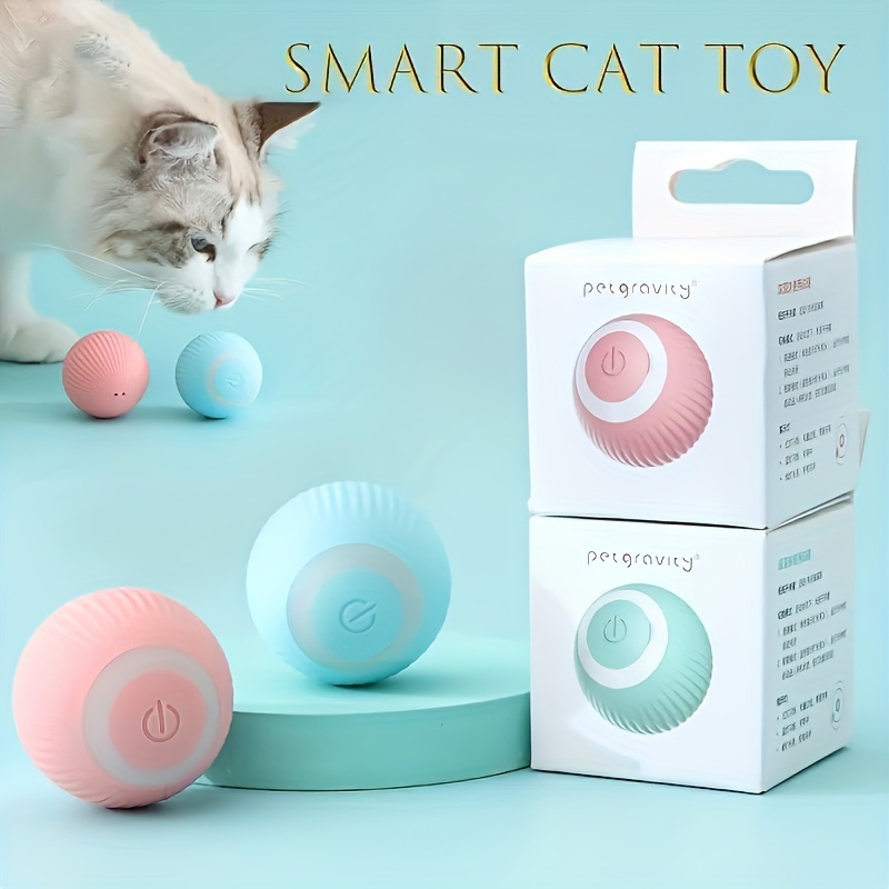 Interactive Electric Rolling Ball Cat Toy For Training And Play - Smart And  Self-Moving