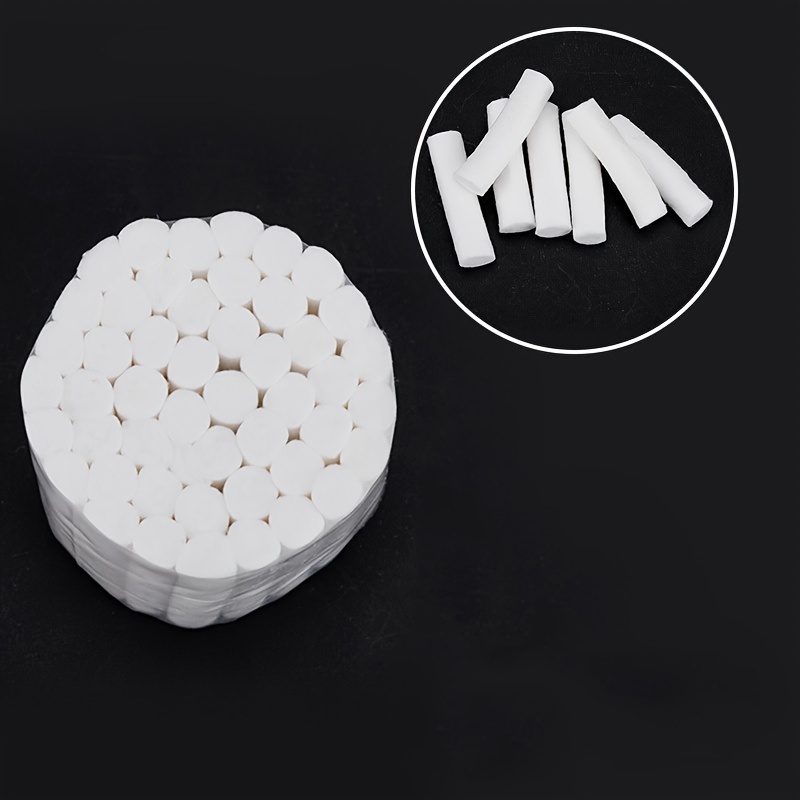 Scicalife 1000Pcs Rouleaux de Coton Dentaire Haute Absorbante Boule de  Coton Roulée Tampons de Coton Bouchons de Nez pour Enfants Et Adultes Kit  de