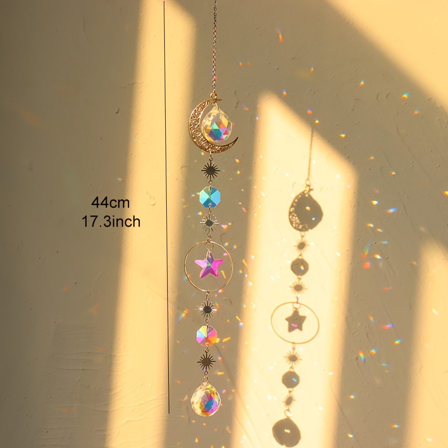 ATTRAPE-SOLEIL SUSPENDU ARC-EN-CIEL, décoration, carillon à vent en cristal  EUR 9,18 - PicClick FR