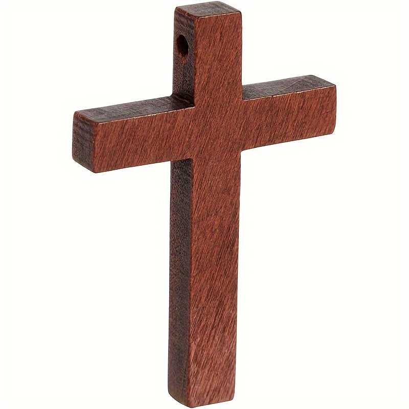 Small Cross Set For Crafts Wooden Cross Charms Bulk For - Temu