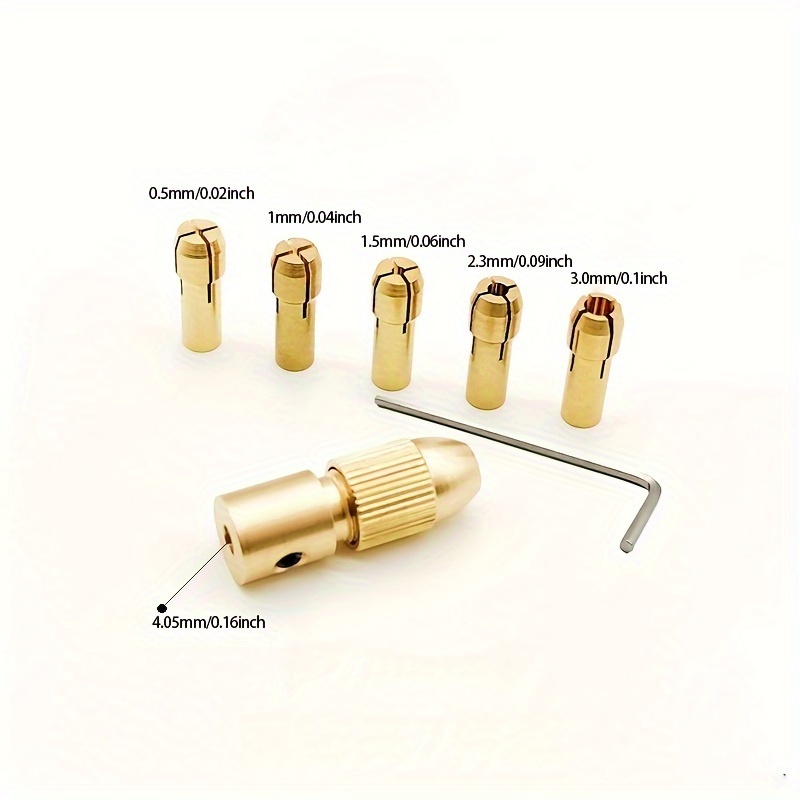 Mini Drill Brass Collet Chuck for dremel rotary tool Aluminium