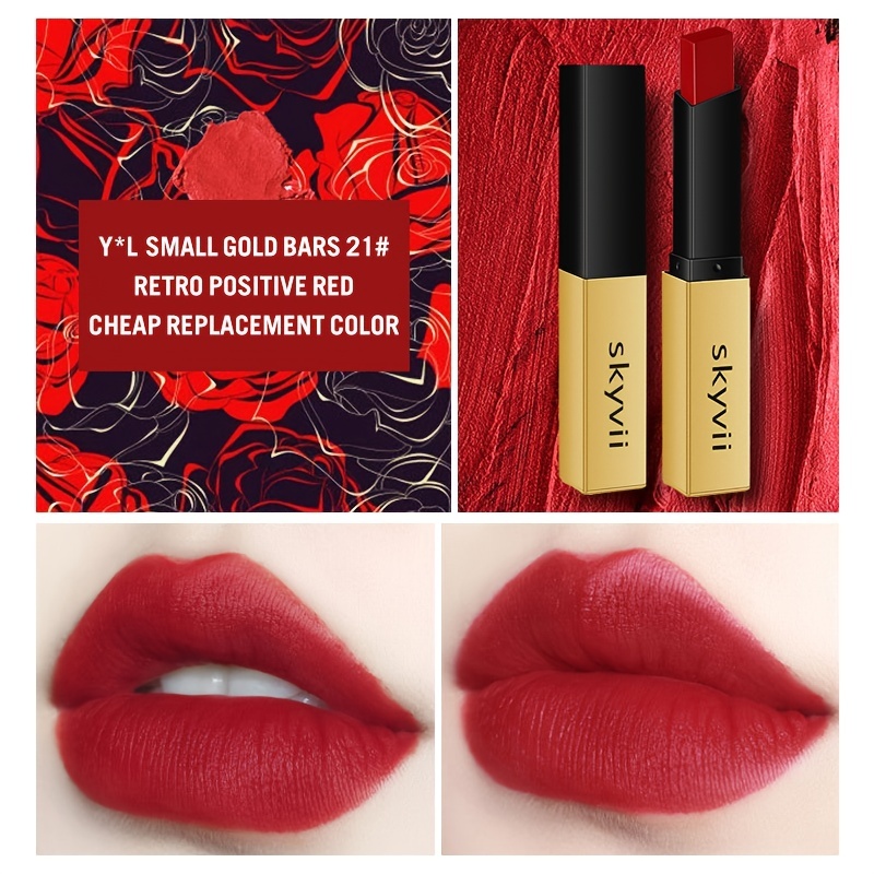 Golden Strip Lipstick Moisturizing Waterproof Long Lasting Matte